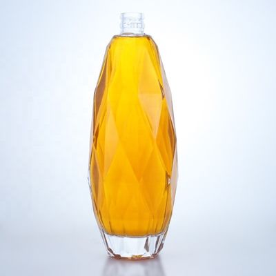 375ml 500ml 700ml 750ml 1000ml Όσλο Λικέρ Τζιν Ουίσκι Γυαλί Βότκα μπουκάλι με κάλυμμα φελλού