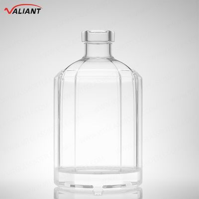 Ρουμ Βότκα Ουίσκι Τεκίλα Τζιν μπουκάλι 250 ml Super Flint Glass με φελλό και προσαρμοσμένο σχήμα