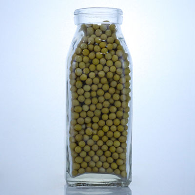 Διαυγές ή προσαρμοσμένο 280ml 350ml 500ml τετραγωνικό γυάλινο μπουκάλι χυμού με προσαρμοσμένο λογότυπο