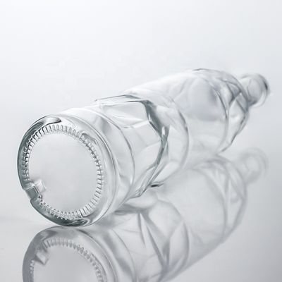 Διαυγές Super Flint γυάλινα μπουκάλια 750ml για Gin Rum Ουίσκι και κρασί    Custom Design