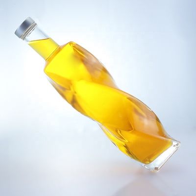 Προσαρμοσμένο λογότυπο Ειδικό σχήμα γυάλινο μπουκάλι Spirits 700ml 750ml με καπάκι βίδα