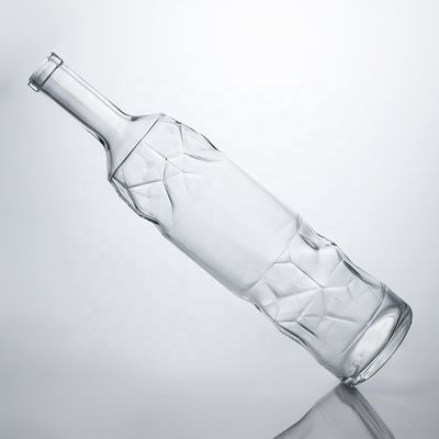 Διαυγές Super Flint γυάλινα μπουκάλια 750ml για Gin Rum Ουίσκι και κρασί    Custom Design