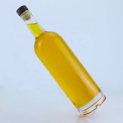Διαυγές ή προσαρμοσμένο γυάλινο μπουκάλι μοναδικό 700 ml 750 ml για ουίσκι τεκίλα μπράντυ ρούμι τζιν