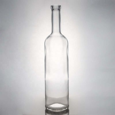 Διαφανές ή προσαρμοσμένο φελλό καπάκι 700 ml 750 ml στρογγυλό γυάλινο μπουκάλι για το Yuncheng Valiant