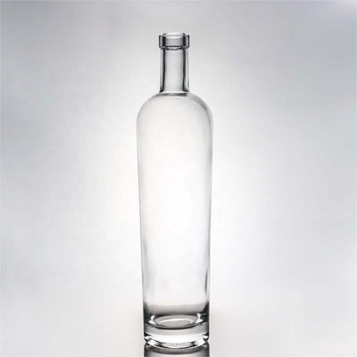 Διαφανές ή προσαρμοσμένο φελλό καπάκι 700 ml 750 ml στρογγυλό γυάλινο μπουκάλι για το Yuncheng Valiant