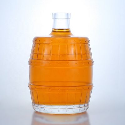 700 ml 750 ml ειδικό σχήμα γυάλινο μπουκάλι για ουίσκι τεκίλα μπράντυ ρούμι τζιν γυάλινο κολάρο