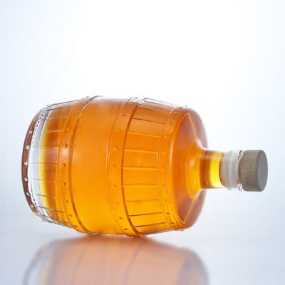 700 ml 750 ml ειδικό σχήμα γυάλινο μπουκάλι για ουίσκι τεκίλα μπράντυ ρούμι τζιν γυάλινο κολάρο