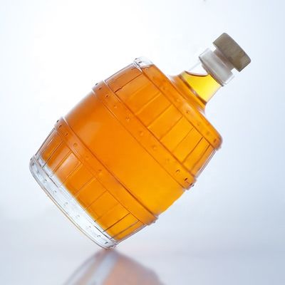 700 ml 750 ml ειδικό σχήμα γυάλινο μπουκάλι για ουίσκι τεκίλα μπράντυ ρούμι τζιν γυάλινο κολάρο