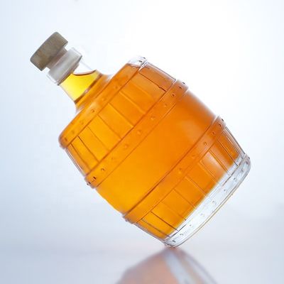 700 ml 750 ml ειδικό σχήμα γυάλινο μπουκάλι για ουίσκι τεκίλα μπράντυ ρούμι τζιν γυάλινο κολάρο