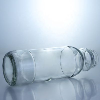 Μπουκάλι από γυαλί για σαλάτα με μεταλλικό καπάκι και διαφανή σχεδιασμό 100ML200ml 250ml 500ml