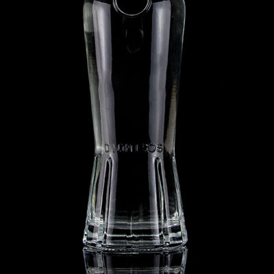 500ml700ml750mlΚαθαρό μπουκάλι ουίσκι με σούπερ φλινοειδές γυαλί