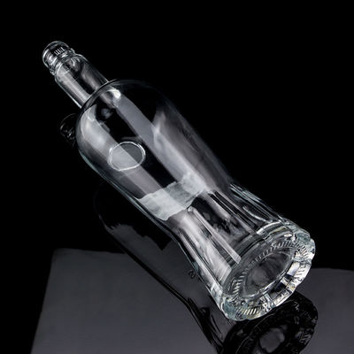 500ml700ml750mlΚαθαρό μπουκάλι ουίσκι με σούπερ φλινοειδές γυαλί