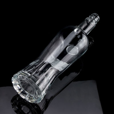 500ml700ml750mlΚαθαρό μπουκάλι ουίσκι με σούπερ φλινοειδές γυαλί