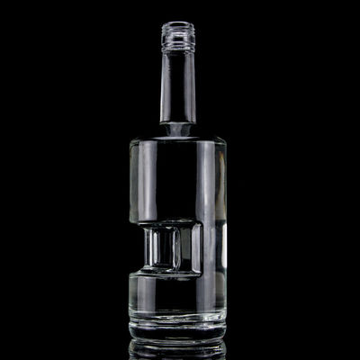 Υλικό κολάρου Μπουκάλι βότκας γυαλιού 500ml700ml για την βιομηχανία παραγωγής οινοπνεύματος