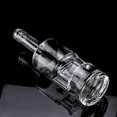 Υλικό κολάρου Μπουκάλι βότκας γυαλιού 500ml700ml για την βιομηχανία παραγωγής οινοπνεύματος