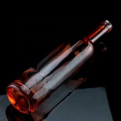 Επικάλυψη Κόκκινο χρώμα 750 ml μπουκάλι γυαλιού τεκίλας με μοναδικό σχεδιασμό και φελλό
