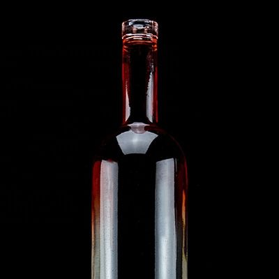 Επικάλυψη Κόκκινο χρώμα 750 ml μπουκάλι γυαλιού τεκίλας με μοναδικό σχεδιασμό και φελλό