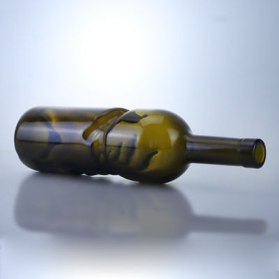 Προσαρμοσμένο 500 ml 750 ml Clear Flint Gin Rum Champagne Tequila Liquor γυάλινο μπουκάλι με φελλό