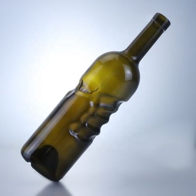 Προσαρμοσμένο 500 ml 750 ml Clear Flint Gin Rum Champagne Tequila Liquor γυάλινο μπουκάλι με φελλό