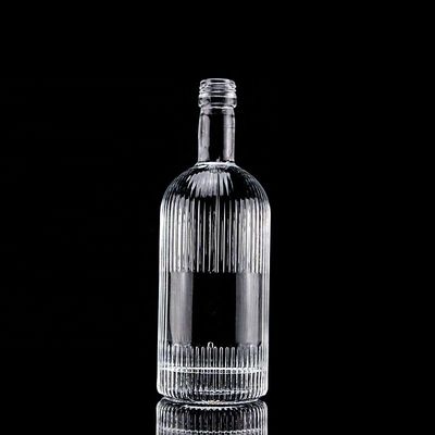 500 ml 700 ml SCREW CAP Super Flint Glass άδεια μπουκάλι ουίσκι για σχεδιασμό Classic Round