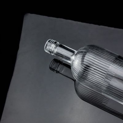 500 ml 700 ml SCREW CAP Super Flint Glass άδεια μπουκάλι ουίσκι για σχεδιασμό Classic Round