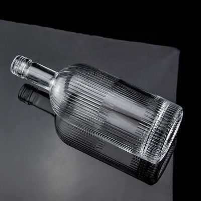 500 ml 700 ml SCREW CAP Super Flint Glass άδεια μπουκάλι ουίσκι για σχεδιασμό Classic Round