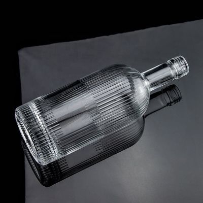 500 ml 700 ml SCREW CAP Super Flint Glass άδεια μπουκάλι ουίσκι για σχεδιασμό Classic Round