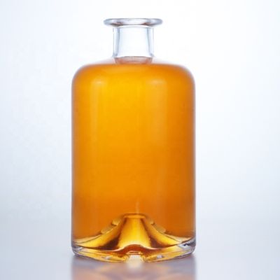 Γυαλί Custom Luxury Super Flint 500ml 700ml 750ml Ρομ Βότκα Ουίσκι Τζιν μασόν βάζο με γυάλινο φελλό