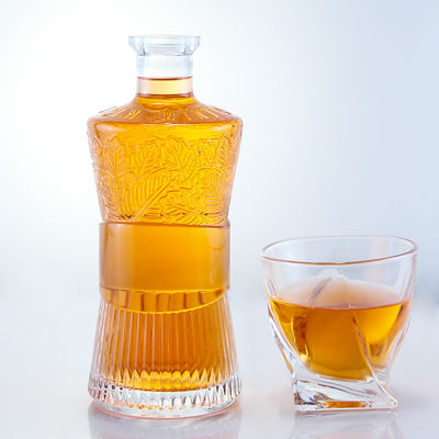 Καπάκι τύπου φελλού 750ml 1000ml Διαυγές γυάλινο μπουκάλι για τζιν ρούμι βότκα ουίσκι εξατομικευμένο