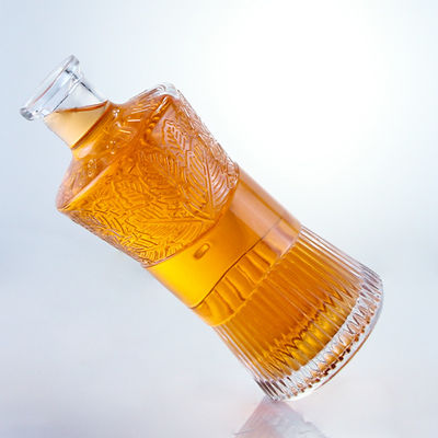Καπάκι τύπου φελλού 750ml 1000ml Διαυγές γυάλινο μπουκάλι για τζιν ρούμι βότκα ουίσκι εξατομικευμένο
