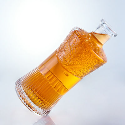 Καπάκι τύπου φελλού 750ml 1000ml Διαυγές γυάλινο μπουκάλι για τζιν ρούμι βότκα ουίσκι εξατομικευμένο