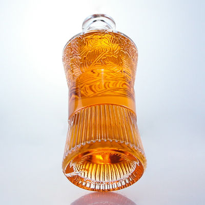 Καπάκι τύπου φελλού 750ml 1000ml Διαυγές γυάλινο μπουκάλι για τζιν ρούμι βότκα ουίσκι εξατομικευμένο