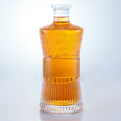 Καπάκι τύπου φελλού 750ml 1000ml Διαυγές γυάλινο μπουκάλι για τζιν ρούμι βότκα ουίσκι εξατομικευμένο