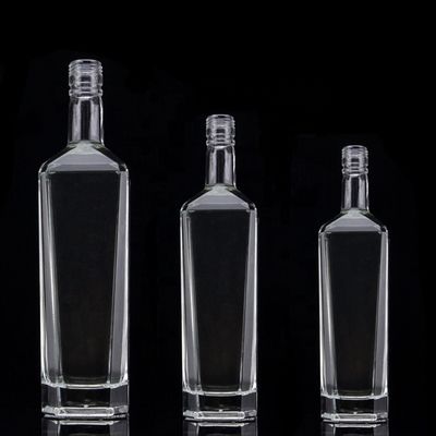 Κύπελλο μπουκάλι ουίσκι τετράγωνο 700 ml παχύ κάτω μέρος 750 ml 500 ml μπουκάλια τεκίλα για οινοπνευματώδη ποτά