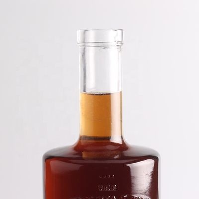 Βάζο με χαραγμένη τεκίλα 750 ml 1 λίτρο με στρογγυλό σχήμα και τύπου σφράγισης από φελλό