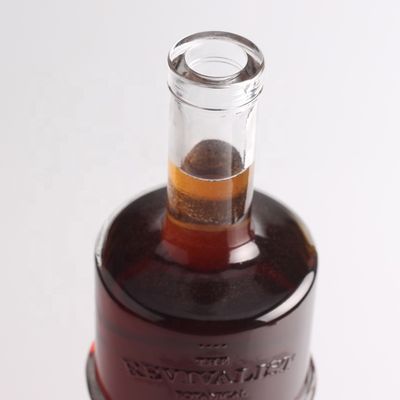 Βάζο με χαραγμένη τεκίλα 750 ml 1 λίτρο με στρογγυλό σχήμα και τύπου σφράγισης από φελλό