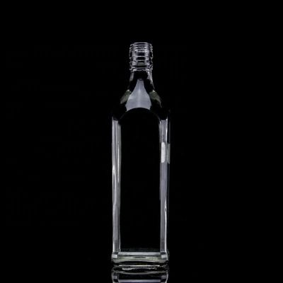 Κύπελλο μπουκάλι ουίσκι τετράγωνο 700 ml παχύ κάτω μέρος 750 ml 500 ml μπουκάλια τεκίλα για οινοπνευματώδη ποτά