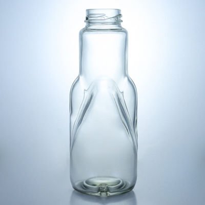 Χρώμα μπουκαλιού Διαφανές 360 ml γυάλινο μπουκάλι για χυμό γάλακτος καφέ καπάκι βίδα