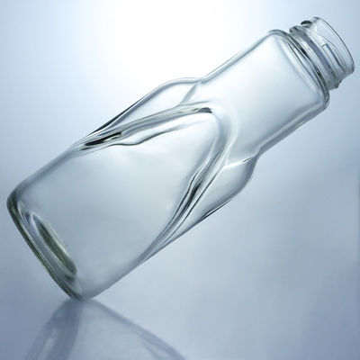 Χρώμα μπουκαλιού Διαφανές 360 ml γυάλινο μπουκάλι για χυμό γάλακτος καφέ καπάκι βίδα