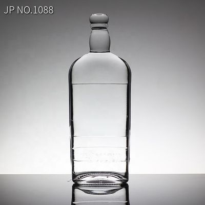 800ml 1000ml 3000ml Μεγάλη χωρητικότητα μπουκάλι γυαλιού ουίσκι Στρογγυλό 500ml τετραγωνικό μπουκάλι γυαλιού νερού