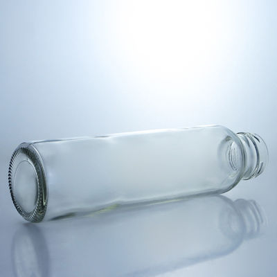 250ml 320ml 500ml 750ml 1L Διαυγές χυμό γάλακτος, νερό, γυάλινο μπουκάλι με προσαρμοσμένο λογότυπο
