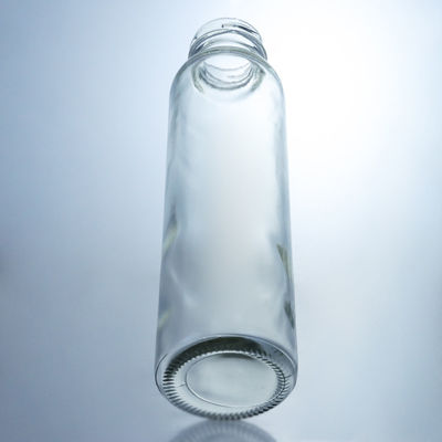 250ml 320ml 500ml 750ml 1L Διαυγές χυμό γάλακτος, νερό, γυάλινο μπουκάλι με προσαρμοσμένο λογότυπο