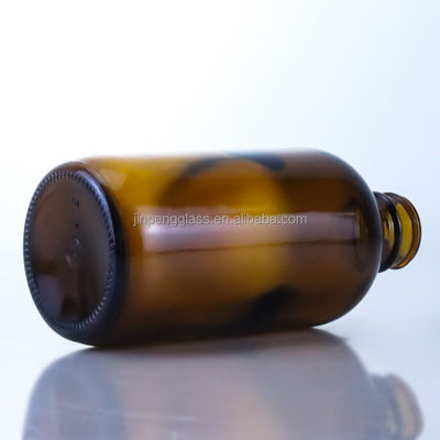 350ml κενό μπουκάλι μπύρας με στέμμα καπάκι μεταξωτή οθόνη και θερμή σφραγίδα μοναδικό σχέδιο