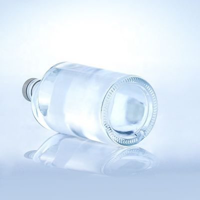 Υλικό κολάρου γυαλί 750 ml γυάλινα μπουκάλια σχήματος στροφής για καθαρό ή προσαρμοσμένο