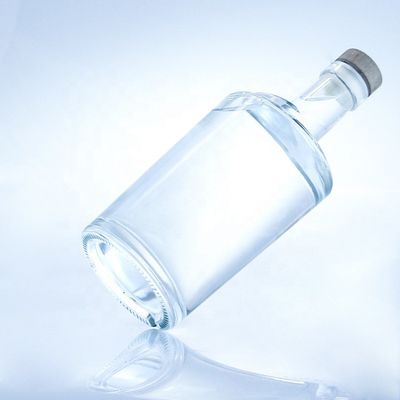 Υλικό κολάρου γυαλί 750 ml γυάλινα μπουκάλια σχήματος στροφής για καθαρό ή προσαρμοσμένο