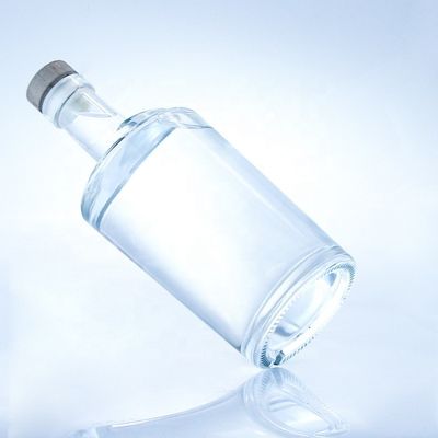 Υλικό κολάρου γυαλί 750 ml γυάλινα μπουκάλια σχήματος στροφής για καθαρό ή προσαρμοσμένο
