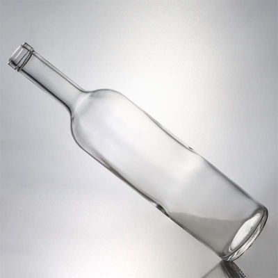 750 ml διαυγές γυάλινο μπουκάλι με μακρύ λαιμό για ουίσκι σαμπάνια μπράντι και βιομηχανικά ποτά