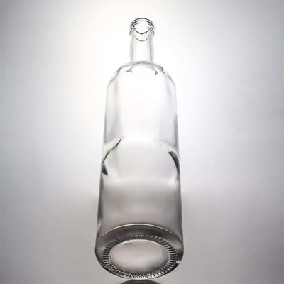 750 ml διαυγές γυάλινο μπουκάλι με μακρύ λαιμό για ουίσκι σαμπάνια μπράντι και βιομηχανικά ποτά