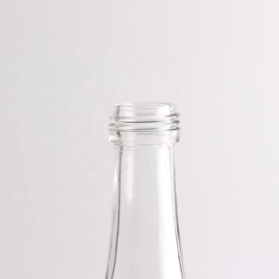 Χρώμα μπουκαλιού Διαυγές Super Flint Glass 750 ml Juice Glass Flask με καπάκι από αλουμίνιο