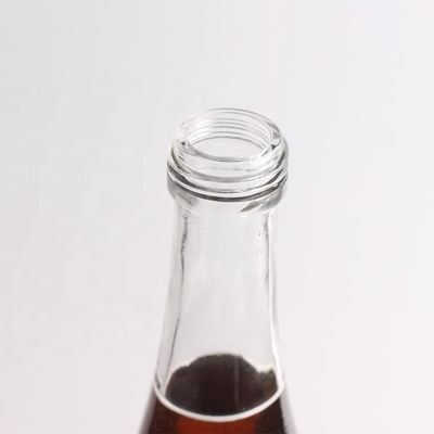 Χρώμα μπουκαλιού Διαυγές Super Flint Glass 750 ml Juice Glass Flask με καπάκι από αλουμίνιο